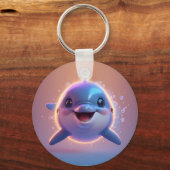 Adortable Cartoon Dolphin Schlüsselanhänger (Rückseite)