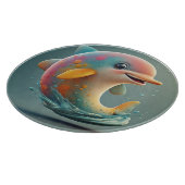 Adortable Cartoon Dolphin Schneidebrett (Ecke)