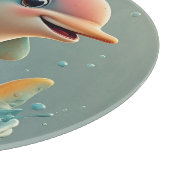Adortable Cartoon Dolphin Schneidebrett (Ecke)