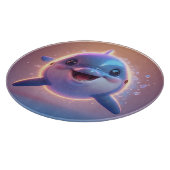 Adortable Cartoon Dolphin Schneidebrett (Ecke)