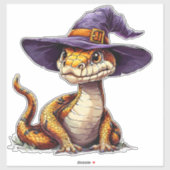 Adortable Cartoon Schlange Aufkleber (Blatt)