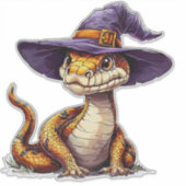 Adortable Cartoon Schlange Aufkleber (Vorderseite)