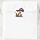 Adortable Cartoon Schlange Quadratischer Aufkleber (Tasche)