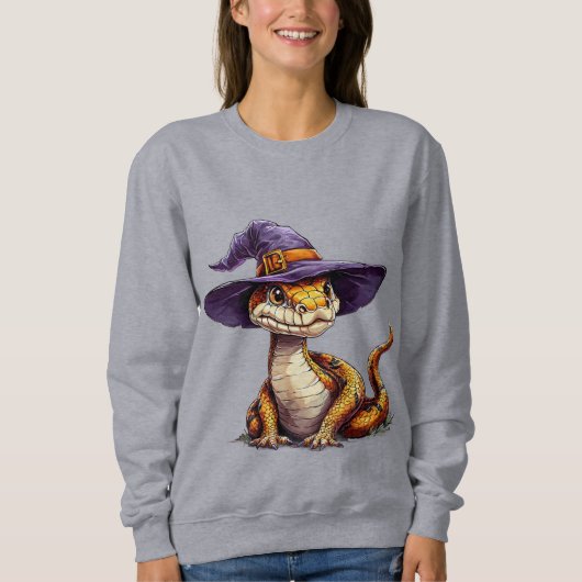 Adortable Cartoon Schlange Sweatshirt (Vorderseite)