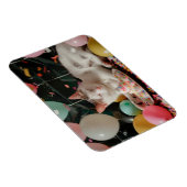 Adortable Cat Geburtstagsfeier Design Magnet (Rechte Seite)
