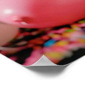 Adortable Cat Geburtstagsfeier Design Poster (Ecke)