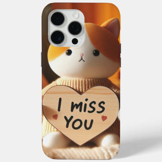 Adortable Cat Plush mit herzlicher Botschaft Case-Mate iPhone Hülle (Rückseite)