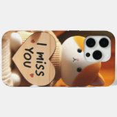 Adortable Cat Plush mit herzlicher Botschaft Case-Mate iPhone Hülle (Rückseite (Horizontal))