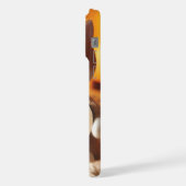 Adortable Cat Plush mit herzlicher Botschaft iPhone Hülle (Linke Seite)