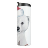 Adortable Christmas Polar Bär Thermosbecher (Nach rechts gedreht)