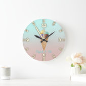 Adortable Coole Eiswürfel Große Wanduhr (Zuhause)