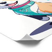 Adortable Corgi Welpe - Niedliches Kinderzimmer Poster (Ecke)