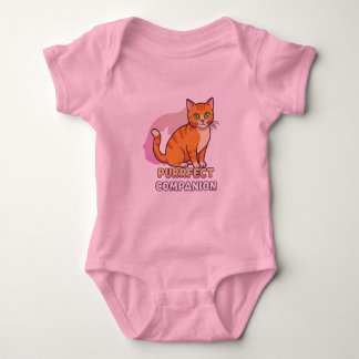 "Adortable Custom Cat Baby T - Shirt - Personalisi