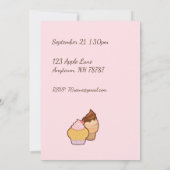 Adortable Custom Eichhörnchen Geburtstag einladen Einladung (Rückseite)