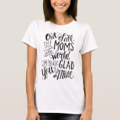 Adortable Dankbarkeit für Mama Word Art T-Shirt (Vorderseite)