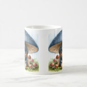 Adortable Doberman Welpe unter Pilzschüttler Kaffeetasse (Mittel)