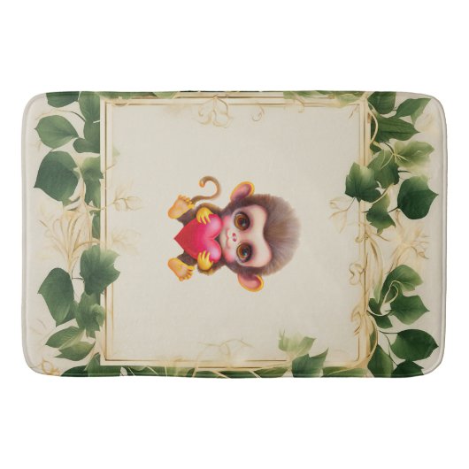 Adortable Dschungel Badematte (Vorderseite)