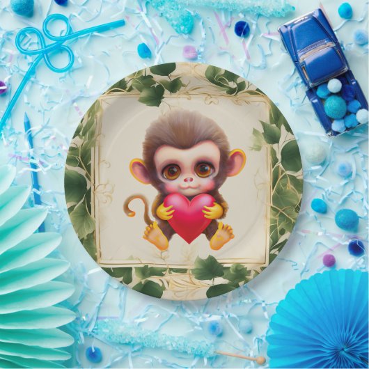 Adortable Dschungel Pappteller (Party)