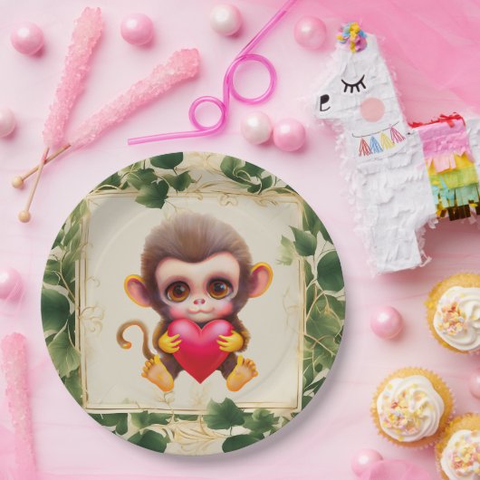 Adortable Dschungel Pappteller (Party)