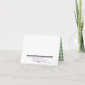 Adortable Elefanten-Custom Green Hahnentrittmuster Dankeskarte (Rückseite)