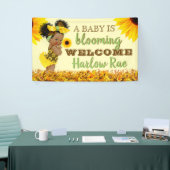 Adortable Ethnic Baby Girl | Gelbe Sonnenblume Banner (Messeveranstaltung)