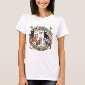 "Adortable Floral cat T-Shirt (Vorderseite)