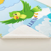 Adortable Flying Birds Baby Blanket - Sherpa Blank Sherpadecke (3/4)