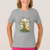 Adortable Fox and Owl T-Shirt (Vorderseite)