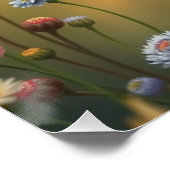 Adortable Fox Art Poster (Ecke)