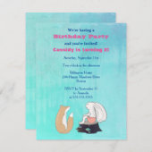 Adortable Fox und Kaninchen Illustrierte Geburtsta Einladung (Vorne/Hinten)