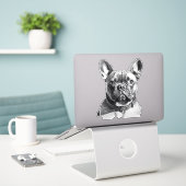 Adortable French Bulldog Aufkleber (Laptop auf Schreibtisch)