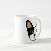 Adortable French Bulldog Face Kaffeetasse (VorderseiteRechts)