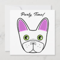 Adortable French Bulldog Face zum Geburtstag