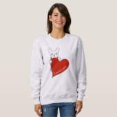 Adortable French Bulldog Heart Sweatshirt (Vorne ganz)