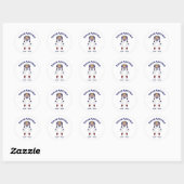 Adortable Future Astronaut T-Shirts und Geschenke Runder Aufkleber (Blatt)