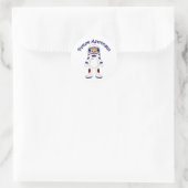 Adortable Future Astronaut T-Shirts und Geschenke Runder Aufkleber (Tasche)