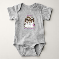 Adortable Fuzzy Lop Rabbit mit rosa Tulip