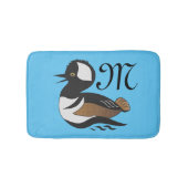 Adortable gehobene Merganser Duck Cartoon Badematte (Vorderseite)
