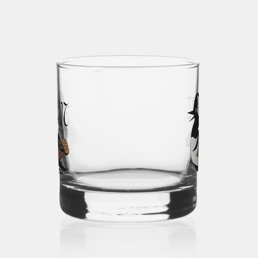 Adortable gehobene Merganser Duck Swimming Whiskyglas (Rechts)