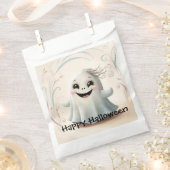 Adortable Ghosting Friend Halloween Design Geschenktütchen (Ausgeschnitten)