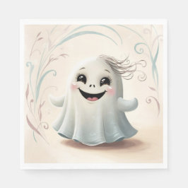 Adortable Ghosting Friend Halloween Design Serviette
