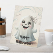 Adortable Ghosting Friend Halloween Design Sockelschild (In SItu)
