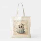 Adortable Ghosting Friend Halloween Design Tragetasche (Rückseite)