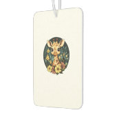Adortable Giraffe umgeben von Blume _4 Autolufterfrischer (Links)