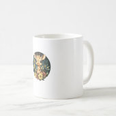 Adortable Giraffe umgeben von Blume _4 Kaffeetasse (VorderseiteRechts)