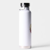 Adortable Giraffe umgeben von Blume _7 Trinkflasche (Rechts)