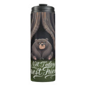 Adortable Grumpy Bär Tumbler Thermosbecher (Vorderseite)