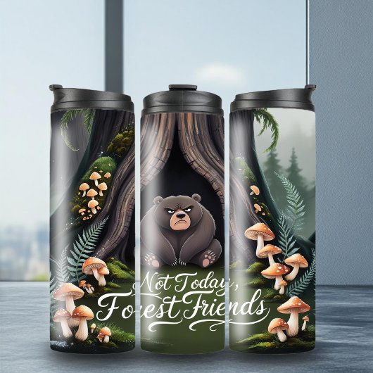 Adortable Grumpy Bär Tumbler Thermosbecher