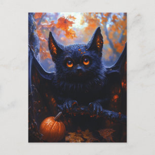 Adortable Halloween Bat Postkarte