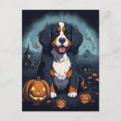 Adortable Halloween Berner Cartoon Postkarte (Vorderseite)